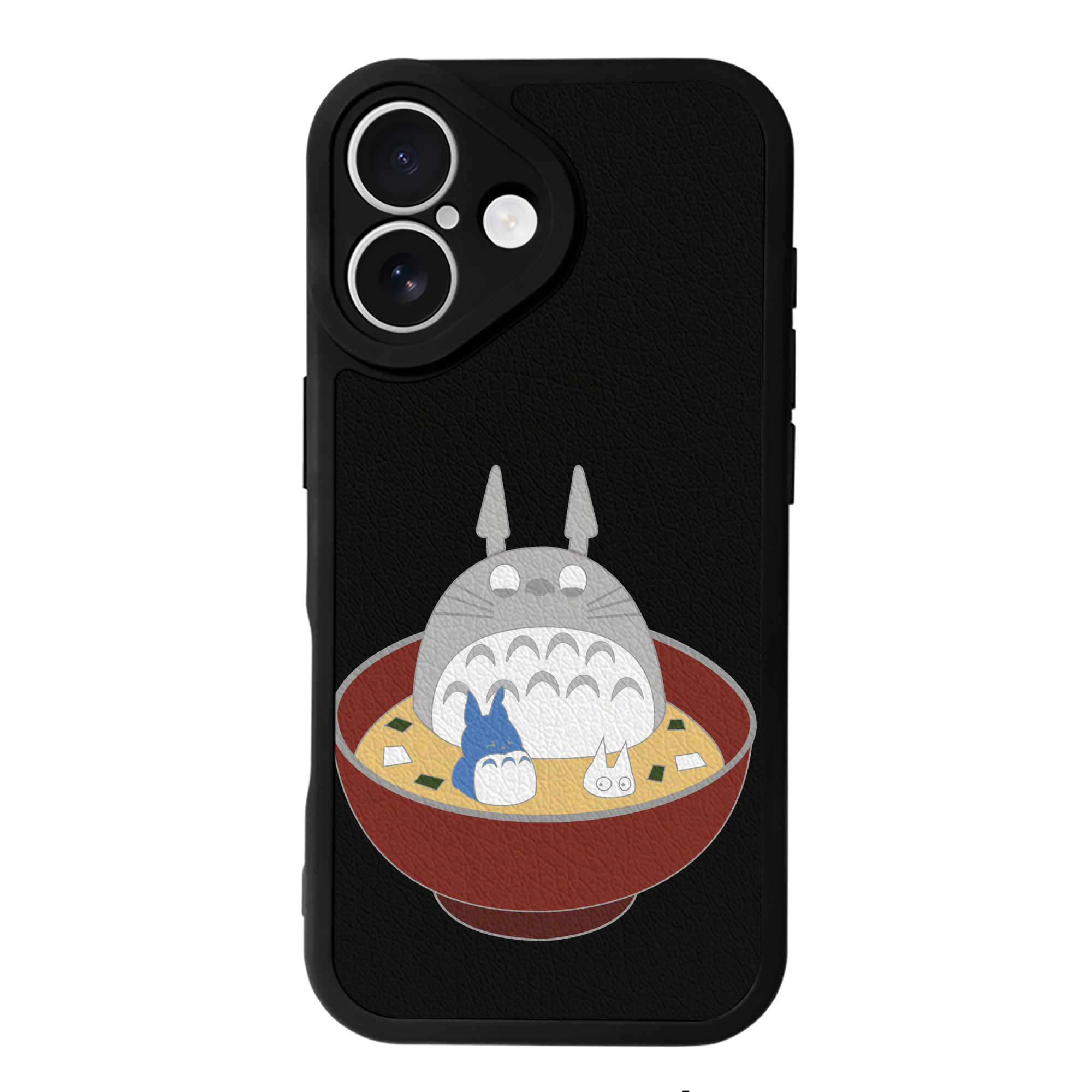 （画像用） となりのトトロ 草壁メイ 草壁サツキ My Neighbor Totoro Satsuki Kusakabe Mei Kusakabe 【iPhone 16シリーズ対応】シリコンスマホケース（レザー調） 材質：シリコン
